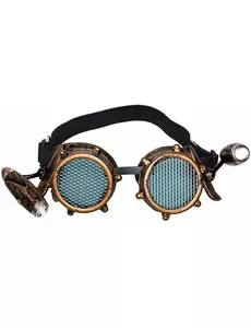 Gogle z przednią lampką w stylu steampunk dla dorosłych
