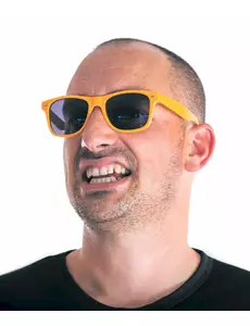 Okulary neonowo-pomarańczowo-niebieskie dla dorosłych