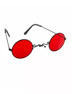 Czerwone gotyckie okulary dla dorosłych