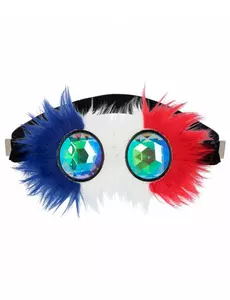 Fantazyjne okulary na imprezę Francja dla dorosłych