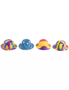 Mini plastikowy melonik Clown dla dorosłych