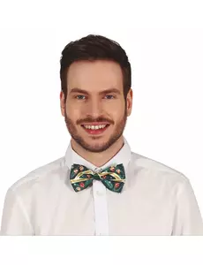 Zielona świąteczna muszka dla dorosłych