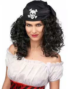 Peruka piratka czarny