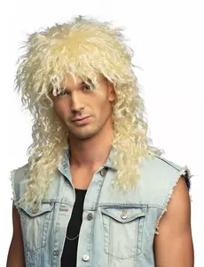 Blond peruka piosenkarki rockowej dla dorosłych