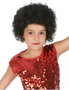 Czarna peruka afro dla dzieci