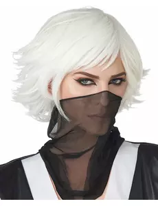 Dorosła biała krótka peruka cosplay