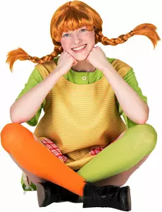 Peruka Pippi Longstocking™ damska