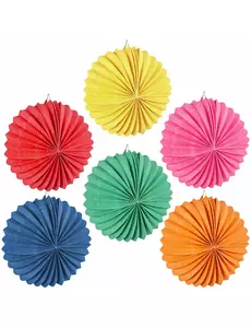 12 Okrągłe lampiony w różnych kolorach 22 cm