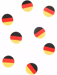 150 Konfetti na stół z flagą Niemiec