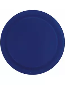 16 talerzy papierowych w kolorze granatowym 23 cm
