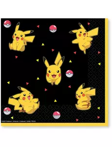 16 papierowych serwetek Pokemon Pikachu™ 33 x 33 cm