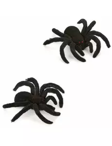 2 Pająki 10 cm Halloween