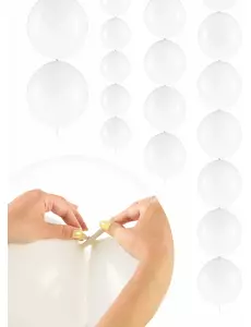 20 nadmuchiwanych balonów 28 cm z wiązaniem