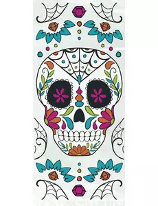 20 plastikowych torebek na cukierki z czaszką Day of the Dead 28 x 12