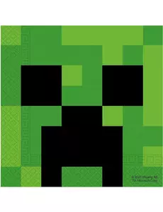 20 papierowych serwetek Minecraft™ 33X33 cm
