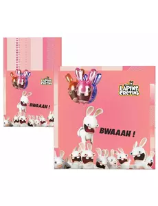 20 serwetek papierowych Raving Rabbids™, 33 x 33 cm