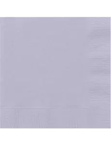 20 serwetek papierowych w kolorze lawendowym, 33 x 33 cm