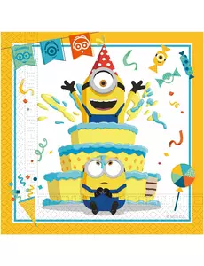 20 papierowych serwetek Minions™ 33 x 33 cm