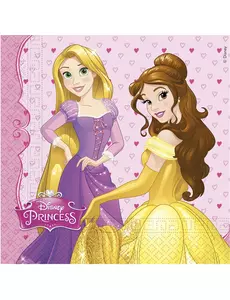 20 papierowych serwetek Disney Princess™ Hearts 33 x 33 cm