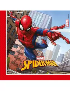 20 papierowych serwetek Spiderman Fighter™ 33 x 33 cm
