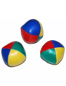 3 kolorowe piłki do żonglerki 6 cm