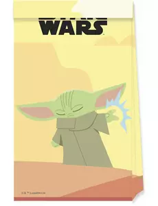 4 papierowe torby Baby Yoda The Mandalorian™