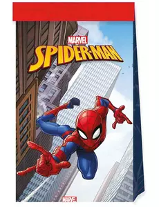 4 torby papierowe Spiderman Fighter™ 22 x 13 cm