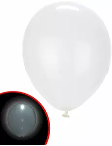 5 białych balonów LED Illooms®