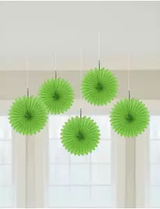 5 Mini zielone rozety 15 cm