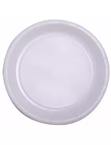 50 białych talerzy papierowych 22 cm