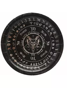 6 papierowych talerzyków Ouija 18 cm