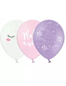 6 balonów lateksowych jednorożec 30 cm