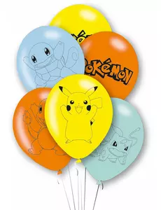6 balonów lateksowych Pokémon Pikachu