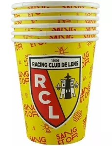 6 kubków papierowych RC Lens™ 25 cl