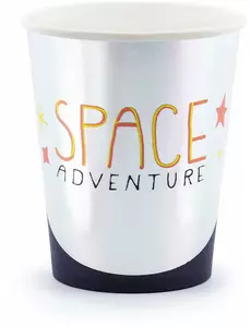 6 kubków papierowych Space Adventure o pojemności 200 ml