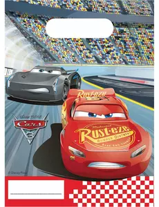 6 torebek na prezenty Cars 3™ 16 x 23 cm