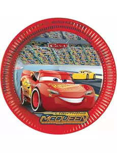 8 papierowych talerzy Cars 3™ 23 cm