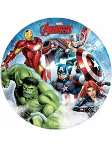 8 papierowych talerzy 23 cm Avengers Mighty™