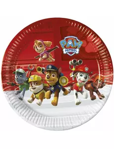 8 Talerze papierowe Paw Patrol gotowe do akcji™ 23cm