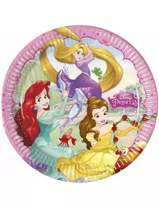 8 papierowych talerzyków Disney Princess™ 23 cm