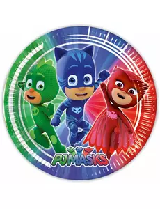8 papierowych talerzy PJ Masks™ 23cm