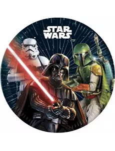 8 papierowych talerzy Star Wars Galaxy™ 23cm
