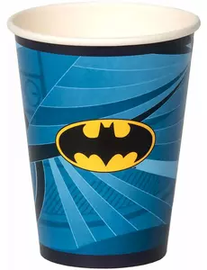 8 kubków papierowych Batman™ o pojemności 210 ml