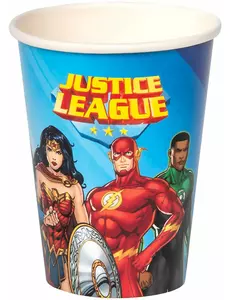 8 papierowych kubków Justice League™ o pojemności 210 ml