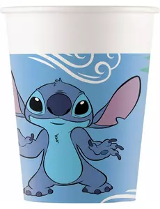 8 papierowych kubków Stitch™ 200 ml