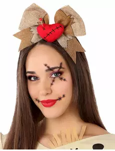 Opaska na głowę dla dorosłej lalki Voodoo