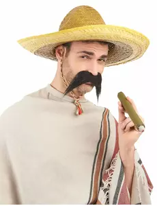Dorosłe żółte meksykańskie sombrero