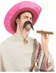 Dorosłe różowe meksykańskie sombrero