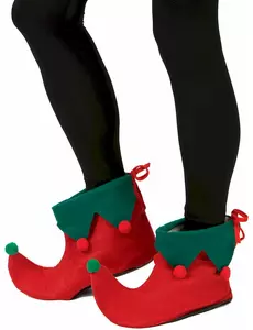 Dorosłe ochraniacze na buty elf z pomponami