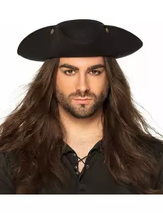 Dorosły czarny tricorn